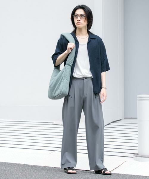 SENSE OF PLACE by URBAN RESEARCH / センスオブプレイス バイ アーバンリサーチ シャツ・ブラウス | シアーレースドローコードオープンカラーシャツ | 詳細16