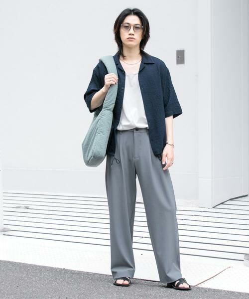 SENSE OF PLACE by URBAN RESEARCH / センスオブプレイス バイ アーバンリサーチ シャツ・ブラウス | シアーレースドローコードオープンカラーシャツ | 詳細17