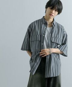 SENSE OF PLACE by URBAN RESEARCH / センスオブプレイス バイ アーバンリサーチ シャツ・ブラウス | ストライプCPOルーズシャツ(5分袖)