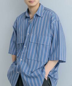 SENSE OF PLACE by URBAN RESEARCH / センスオブプレイス バイ アーバンリサーチ シャツ・ブラウス | ストライプCPOルーズシャツ(5分袖)