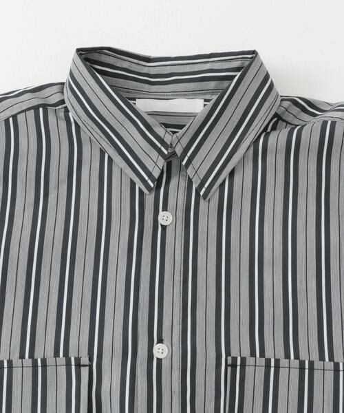SENSE OF PLACE by URBAN RESEARCH / センスオブプレイス バイ アーバンリサーチ シャツ・ブラウス | ストライプCPOルーズシャツ(5分袖) | 詳細14