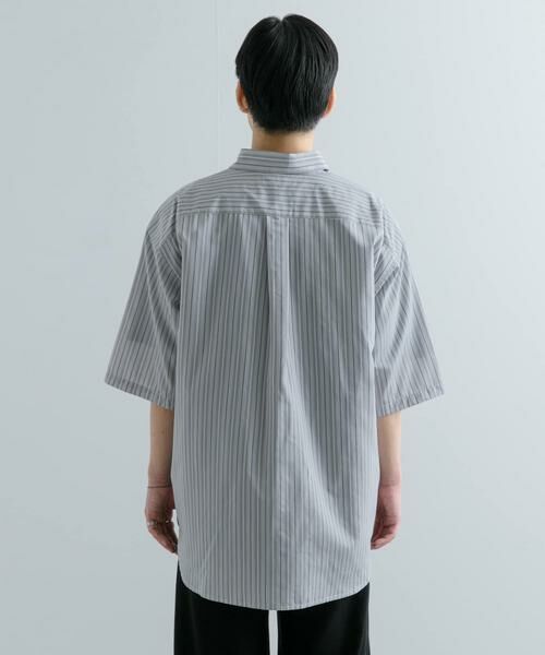 SENSE OF PLACE by URBAN RESEARCH / センスオブプレイス バイ アーバンリサーチ シャツ・ブラウス | ストライプCPOルーズシャツ(5分袖) | 詳細30