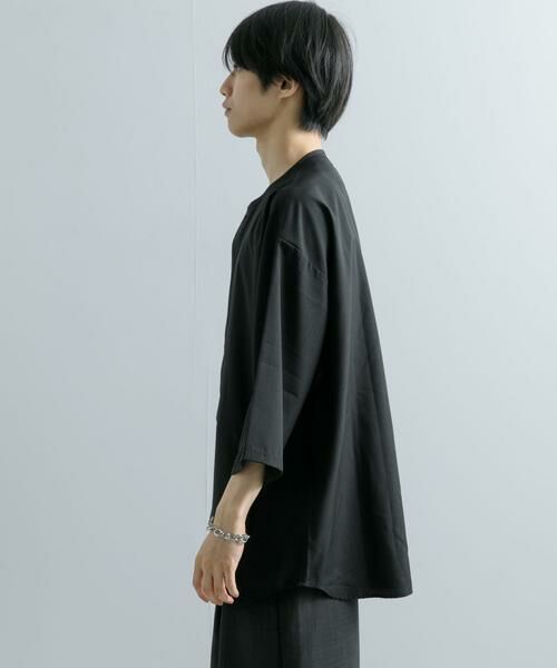 SENSE OF PLACE by URBAN RESEARCH / センスオブプレイス バイ アーバンリサーチ シャツ・ブラウス | ノーカラールーズシャツ(5分袖) | 詳細10