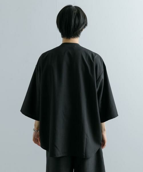 SENSE OF PLACE by URBAN RESEARCH / センスオブプレイス バイ アーバンリサーチ シャツ・ブラウス | ノーカラールーズシャツ(5分袖) | 詳細11