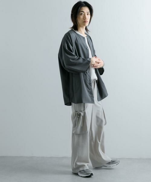 SENSE OF PLACE by URBAN RESEARCH / センスオブプレイス バイ アーバンリサーチ シャツ・ブラウス | ノーカラールーズシャツ(5分袖) | 詳細20