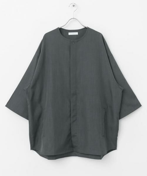 SENSE OF PLACE by URBAN RESEARCH / センスオブプレイス バイ アーバンリサーチ シャツ・ブラウス | ノーカラールーズシャツ(5分袖) | 詳細21