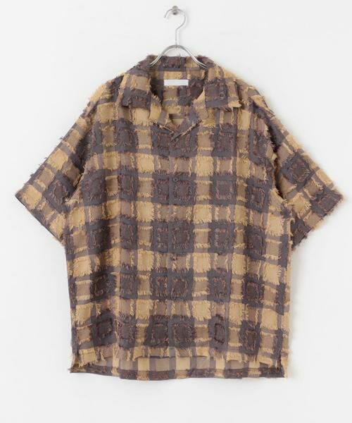 SENSE OF PLACE by URBAN RESEARCH / センスオブプレイス バイ アーバンリサーチ シャツ・ブラウス | フリンジオープンカラーシャツ(5分袖) | 詳細10