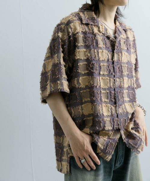 SENSE OF PLACE by URBAN RESEARCH / センスオブプレイス バイ アーバンリサーチ シャツ・ブラウス | フリンジオープンカラーシャツ(5分袖) | 詳細2