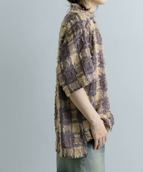 SENSE OF PLACE by URBAN RESEARCH / センスオブプレイス バイ アーバンリサーチ シャツ・ブラウス | フリンジオープンカラーシャツ(5分袖) | 詳細3