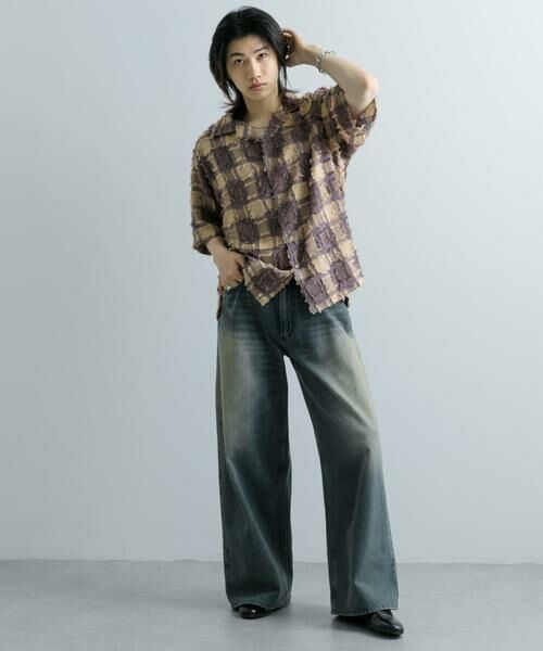 SENSE OF PLACE by URBAN RESEARCH / センスオブプレイス バイ アーバンリサーチ シャツ・ブラウス | フリンジオープンカラーシャツ(5分袖) | 詳細5