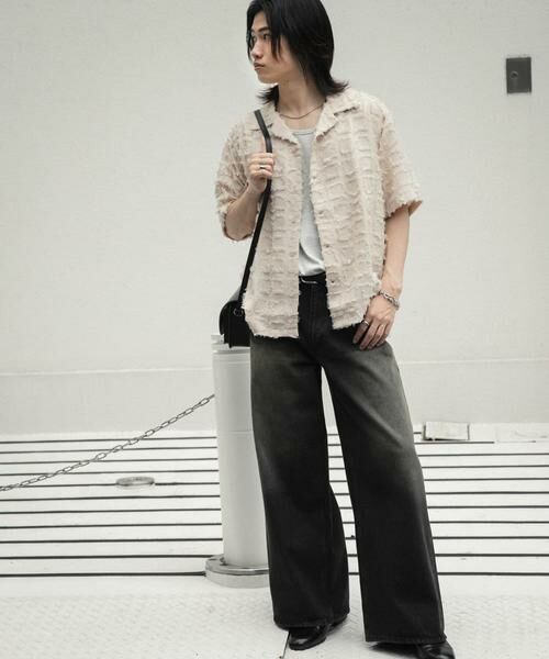 SENSE OF PLACE by URBAN RESEARCH / センスオブプレイス バイ アーバンリサーチ シャツ・ブラウス | フリンジオープンカラーシャツ(5分袖) | 詳細23