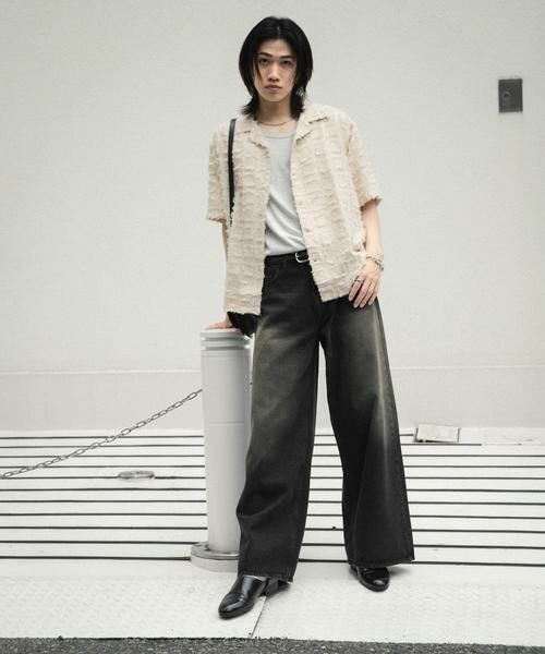 SENSE OF PLACE by URBAN RESEARCH / センスオブプレイス バイ アーバンリサーチ シャツ・ブラウス | フリンジオープンカラーシャツ(5分袖) | 詳細24