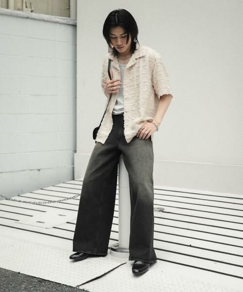 SENSE OF PLACE by URBAN RESEARCH / センスオブプレイス バイ アーバンリサーチ シャツ・ブラウス | フリンジオープンカラーシャツ(5分袖) | 詳細25