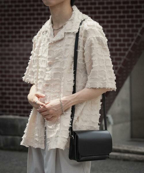 SENSE OF PLACE by URBAN RESEARCH / センスオブプレイス バイ アーバンリサーチ シャツ・ブラウス | フリンジオープンカラーシャツ(5分袖) | 詳細15