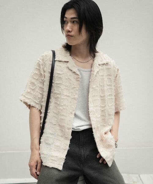 SENSE OF PLACE by URBAN RESEARCH / センスオブプレイス バイ アーバンリサーチ シャツ・ブラウス | フリンジオープンカラーシャツ(5分袖) | 詳細21