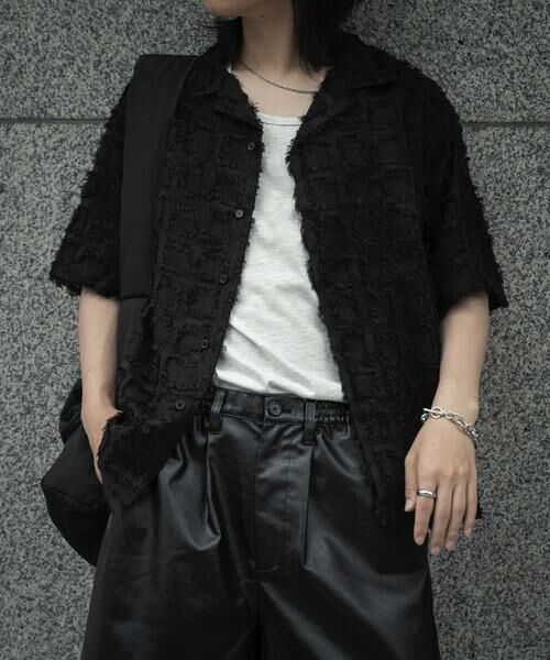 SENSE OF PLACE by URBAN RESEARCH / センスオブプレイス バイ アーバンリサーチ シャツ・ブラウス | フリンジオープンカラーシャツ(5分袖) | 詳細28