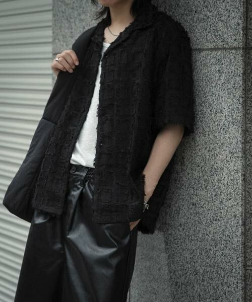 SENSE OF PLACE by URBAN RESEARCH / センスオブプレイス バイ アーバンリサーチ シャツ・ブラウス | フリンジオープンカラーシャツ(5分袖) | 詳細29