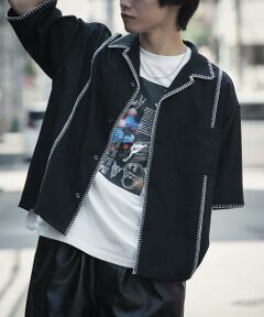 SENSE OF PLACE by URBAN RESEARCH / センスオブプレイス バイ アーバンリサーチ シャツ・ブラウス | ブランケットステッチショートスリーブシャツ