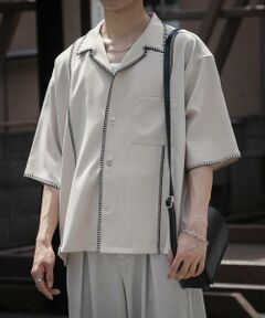 SENSE OF PLACE by URBAN RESEARCH / センスオブプレイス バイ アーバンリサーチ シャツ・ブラウス | ブランケットステッチショートスリーブシャツ