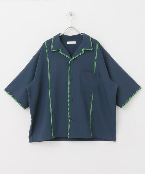 SENSE OF PLACE by URBAN RESEARCH / センスオブプレイス バイ アーバンリサーチ シャツ・ブラウス | ブランケットステッチショートスリーブシャツ | 詳細8