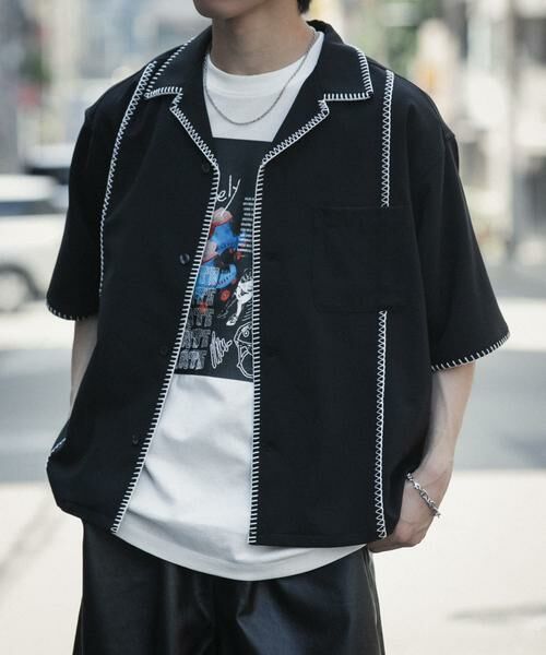 SENSE OF PLACE by URBAN RESEARCH / センスオブプレイス バイ アーバンリサーチ シャツ・ブラウス | ブランケットステッチショートスリーブシャツ | 詳細10