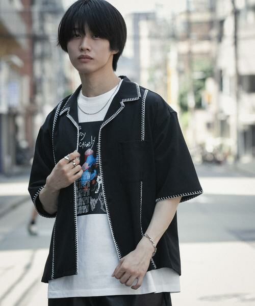 SENSE OF PLACE by URBAN RESEARCH / センスオブプレイス バイ アーバンリサーチ シャツ・ブラウス | ブランケットステッチショートスリーブシャツ | 詳細11