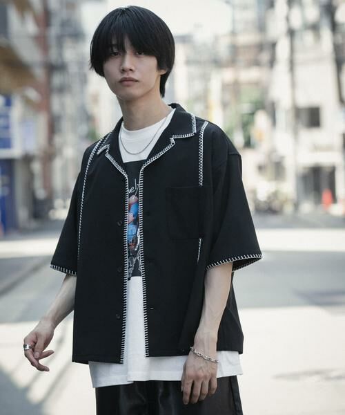 SENSE OF PLACE by URBAN RESEARCH / センスオブプレイス バイ アーバンリサーチ シャツ・ブラウス | ブランケットステッチショートスリーブシャツ | 詳細13