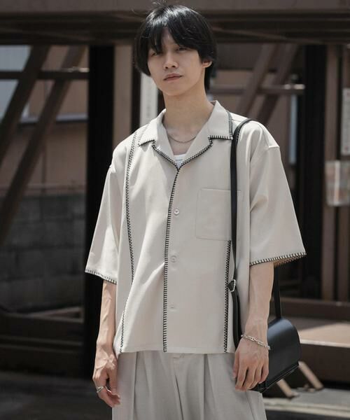 SENSE OF PLACE by URBAN RESEARCH / センスオブプレイス バイ アーバンリサーチ シャツ・ブラウス | ブランケットステッチショートスリーブシャツ | 詳細23