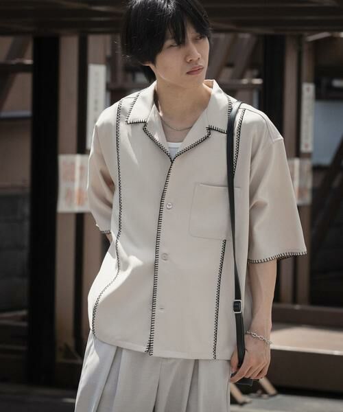 SENSE OF PLACE by URBAN RESEARCH / センスオブプレイス バイ アーバンリサーチ シャツ・ブラウス | ブランケットステッチショートスリーブシャツ | 詳細24