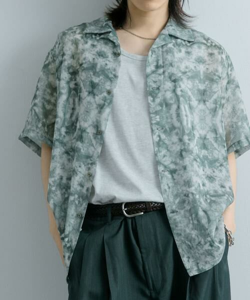 SENSE OF PLACE by URBAN RESEARCH / センスオブプレイス バイ アーバンリサーチ シャツ・ブラウス | シアープリントオープンカラーショートスリーブシャツ | 詳細1