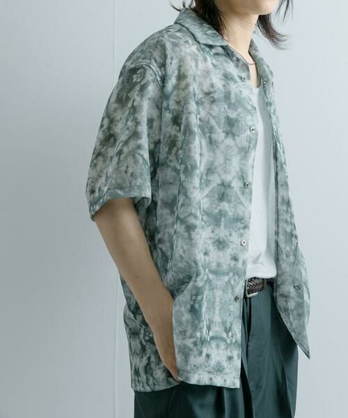 SENSE OF PLACE by URBAN RESEARCH / センスオブプレイス バイ アーバンリサーチ シャツ・ブラウス | シアープリントオープンカラーショートスリーブシャツ | 詳細3