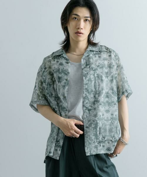 SENSE OF PLACE by URBAN RESEARCH / センスオブプレイス バイ アーバンリサーチ シャツ・ブラウス | シアープリントオープンカラーショートスリーブシャツ | 詳細4
