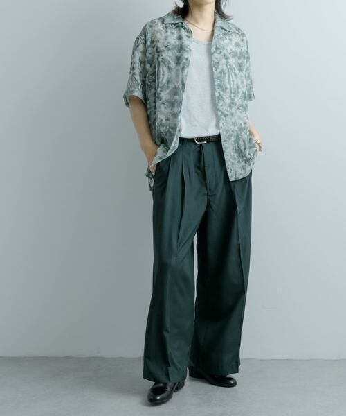 SENSE OF PLACE by URBAN RESEARCH / センスオブプレイス バイ アーバンリサーチ シャツ・ブラウス | シアープリントオープンカラーショートスリーブシャツ | 詳細5