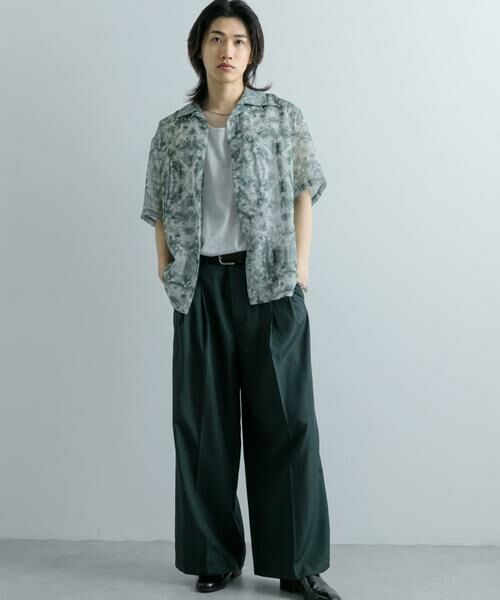 SENSE OF PLACE by URBAN RESEARCH / センスオブプレイス バイ アーバンリサーチ シャツ・ブラウス | シアープリントオープンカラーショートスリーブシャツ | 詳細6