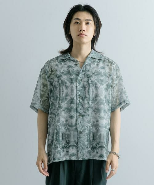 SENSE OF PLACE by URBAN RESEARCH / センスオブプレイス バイ アーバンリサーチ シャツ・ブラウス | シアープリントオープンカラーショートスリーブシャツ | 詳細8