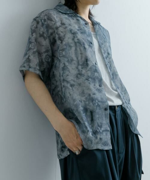 SENSE OF PLACE by URBAN RESEARCH / センスオブプレイス バイ アーバンリサーチ シャツ・ブラウス | シアープリントオープンカラーショートスリーブシャツ | 詳細14