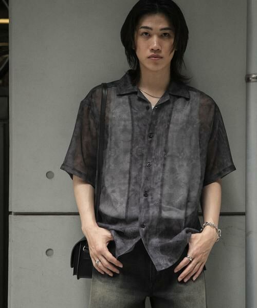 SENSE OF PLACE by URBAN RESEARCH / センスオブプレイス バイ アーバンリサーチ シャツ・ブラウス | シアープリントオープンカラーショートスリーブシャツ | 詳細22