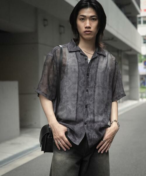 SENSE OF PLACE by URBAN RESEARCH / センスオブプレイス バイ アーバンリサーチ シャツ・ブラウス | シアープリントオープンカラーショートスリーブシャツ | 詳細25