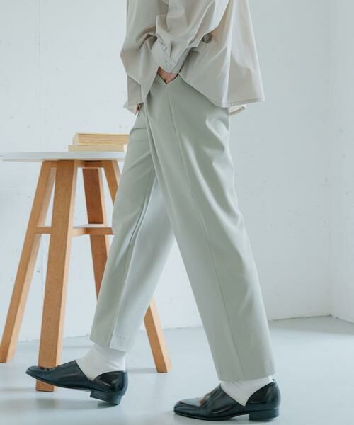 SENSE OF PLACE by URBAN RESEARCH / センスオブプレイス バイ アーバンリサーチ その他パンツ | 『イージーケア/セットアップ対応』ダブルタックテーパードスラックス | 詳細12