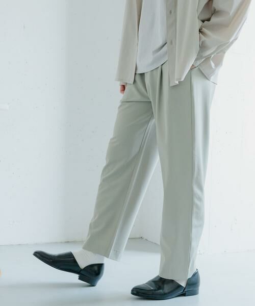 SENSE OF PLACE by URBAN RESEARCH / センスオブプレイス バイ アーバンリサーチ その他パンツ | 『イージーケア/セットアップ対応』ダブルタックテーパードスラックス | 詳細14