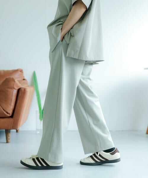 SENSE OF PLACE by URBAN RESEARCH / センスオブプレイス バイ アーバンリサーチ その他パンツ | 『イージーケア/セットアップ対応』ダブルタックワイドスラックス | 詳細10