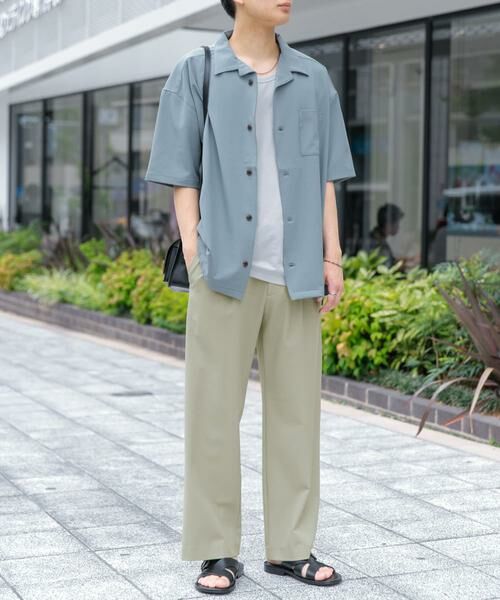 SENSE OF PLACE by URBAN RESEARCH / センスオブプレイス バイ アーバンリサーチ その他パンツ | 『イージーケア/セットアップ対応』ダブルタックワイドスラックス | 詳細4