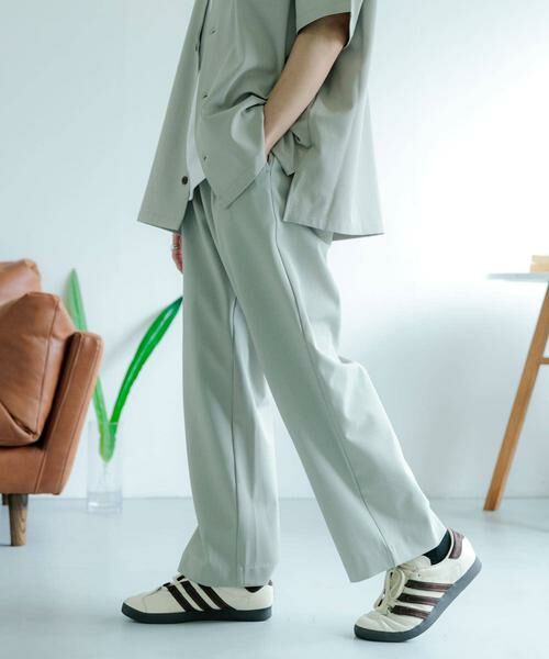 SENSE OF PLACE by URBAN RESEARCH / センスオブプレイス バイ アーバンリサーチ その他パンツ | 『イージーケア/セットアップ対応』ダブルタックワイドスラックス | 詳細5