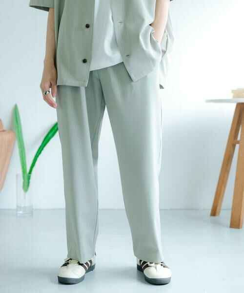 SENSE OF PLACE by URBAN RESEARCH / センスオブプレイス バイ アーバンリサーチ その他パンツ | 『イージーケア/セットアップ対応』ダブルタックワイドスラックス | 詳細8