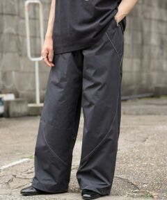 SENSE OF PLACE by URBAN RESEARCH / センスオブプレイス バイ アーバンリサーチ その他パンツ | 『ユニセックス』『セットアップ対応』 ブロックドトラックワイドパンツ