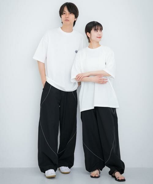 SENSE OF PLACE by URBAN RESEARCH / センスオブプレイス バイ アーバンリサーチ その他パンツ | 『ユニセックス』『セットアップ対応』 ブロックドトラックワイドパンツ | 詳細15