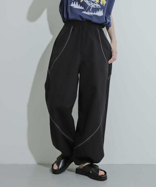 SENSE OF PLACE by URBAN RESEARCH / センスオブプレイス バイ アーバンリサーチ その他パンツ | 『ユニセックス』『セットアップ対応』 ブロックドトラックワイドパンツ | 詳細16