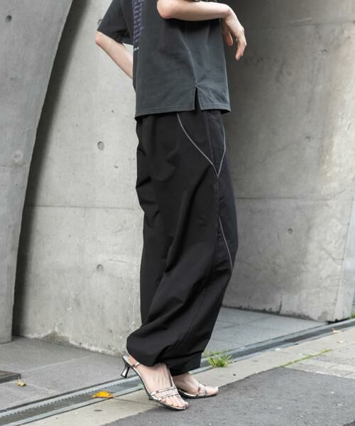 SENSE OF PLACE by URBAN RESEARCH / センスオブプレイス バイ アーバンリサーチ その他パンツ | 『ユニセックス』『セットアップ対応』 ブロックドトラックワイドパンツ | 詳細19