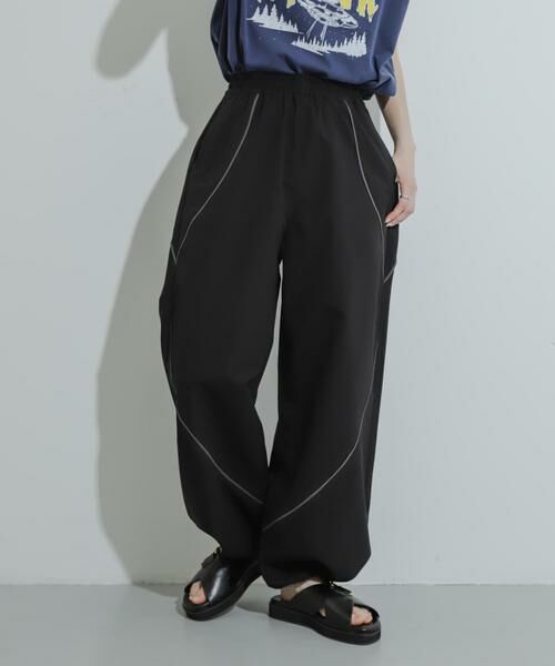 SENSE OF PLACE by URBAN RESEARCH / センスオブプレイス バイ アーバンリサーチ その他パンツ | 『ユニセックス』『セットアップ対応』 ブロックドトラックワイドパンツ | 詳細23