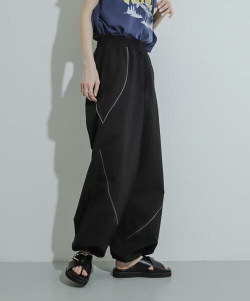 SENSE OF PLACE by URBAN RESEARCH / センスオブプレイス バイ アーバンリサーチ その他パンツ | 『ユニセックス』『セットアップ対応』 ブロックドトラックワイドパンツ | 詳細24